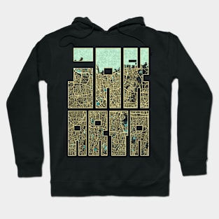 Jakarta, Indonesia City Map Typography - Summer Hoodie